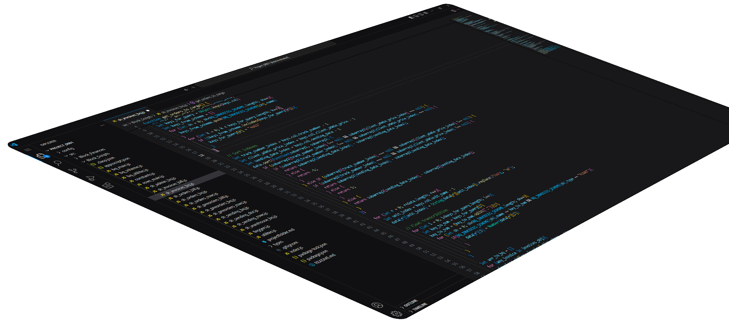 Скриншот VSCode
